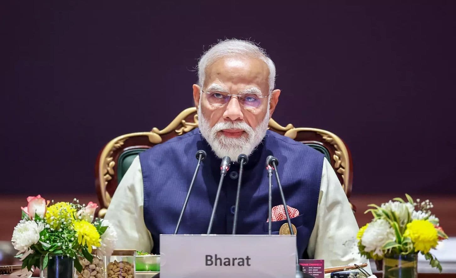 PM Modi Unveils ‘MANAV’ Vision for AI, Stresses Human Control Over Technology